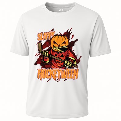 Hockey Slappy Hockeyween Pumpkin Jack O Lantern Halloween Performance Shirt