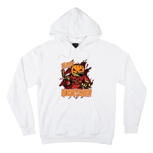 Hockey Slappy Hockeyween Pumpkin Jack O Lantern Halloween Hoodie