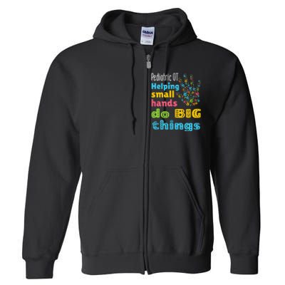 Helping Small Hands OT Pediatric Occupational Therapy Full Zip Hoodie