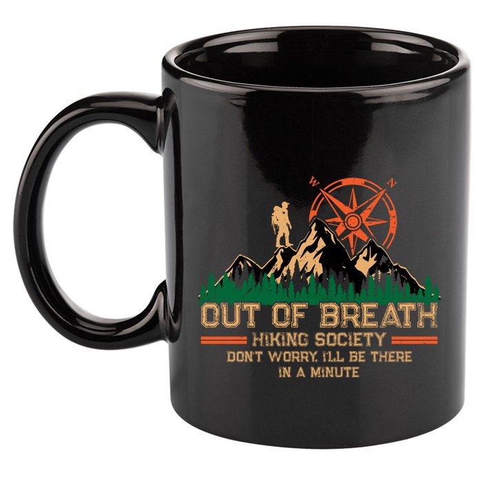 Hiking Society 11oz C Handle Ceramic Mug