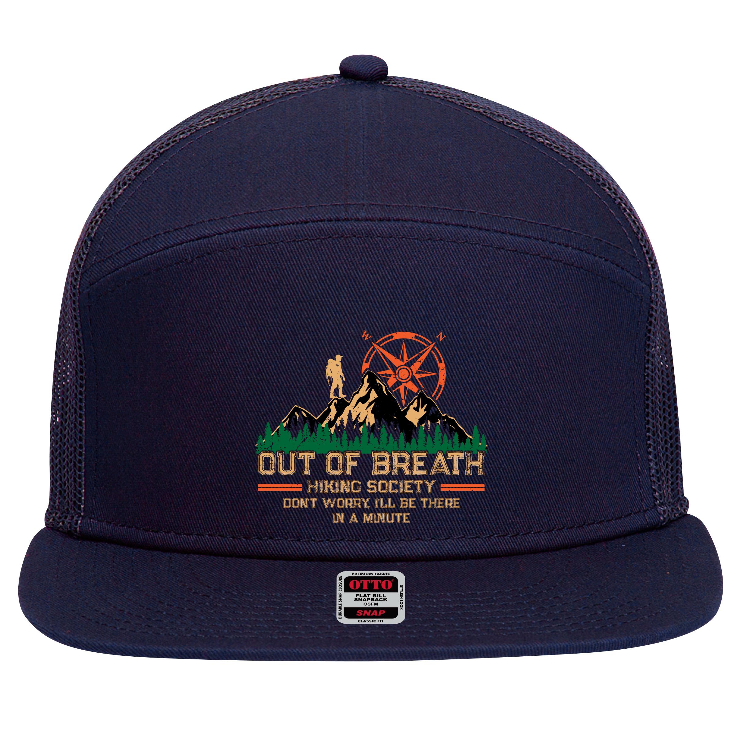 Hiking Society 7 Panel Mesh Trucker Snapback Hat