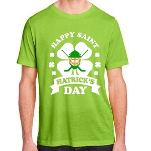 Happy Saint Hatrick's Day Hockey Fan Player St Patrick's Day Gift Adult ChromaSoft Performance T-Shirt