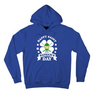 Happy Saint Hatrick's Day Hockey Fan Player St Patrick's Day Gift Hoodie