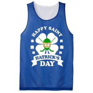 Happy Saint Hatrick's Day Hockey Fan Player St Patrick's Day Gift Mesh Reversible Basketball Jersey Tank