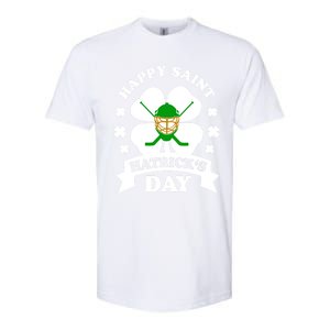 Happy Saint Hatrick's Day Hockey Fan Player St Patrick's Day Gift Softstyle CVC T-Shirt