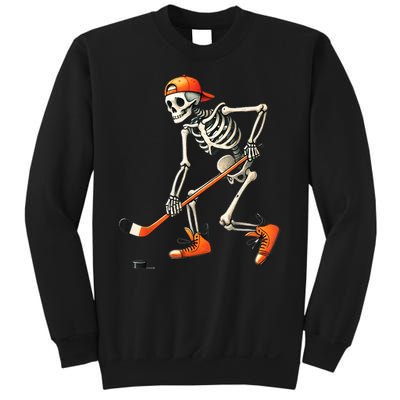 Halloween Skeleton Hockey Sport Costume Gift Sweatshirt