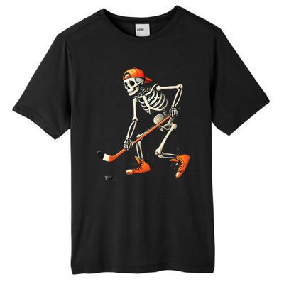 Halloween Skeleton Hockey Sport Costume Gift Tall Fusion ChromaSoft Performance T-Shirt