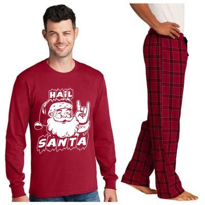 Hail Santa Long Sleeve Pajama Set