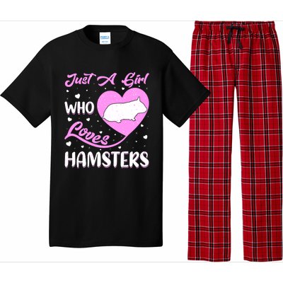 Heart Shape Hamster Just A Girl Who Loves Hamsters Gift Pajama Set