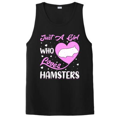 Heart Shape Hamster Just A Girl Who Loves Hamsters Gift PosiCharge Competitor Tank