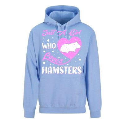 Heart Shape Hamster Just A Girl Who Loves Hamsters Gift Unisex Surf Hoodie