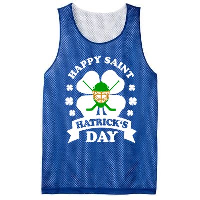 Happy Saint Hatrick's Day Hockey Fan Player St Patrick's Day Gift Mesh Reversible Basketball Jersey Tank