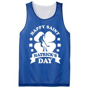 Happy Saint Hatrick's Day Hockey Fan Player St Patrick's Day Gift Mesh Reversible Basketball Jersey Tank