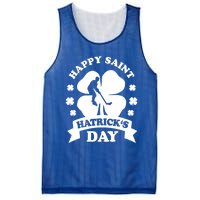 Happy Saint Hatrick's Day Hockey Fan Player St Patrick's Day Gift Mesh Reversible Basketball Jersey Tank