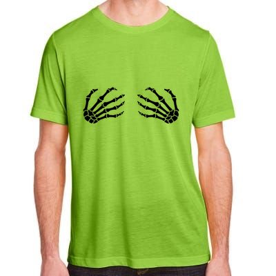 Halloween Skeleton Hands Boobs Funny Cool Gift Adult ChromaSoft Performance T-Shirt