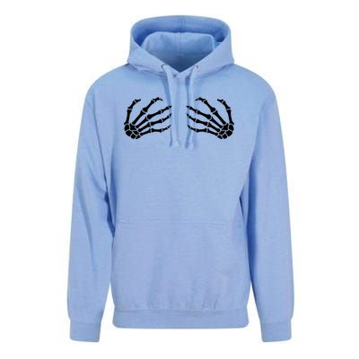 Halloween Skeleton Hands Boobs Funny Cool Gift Unisex Surf Hoodie