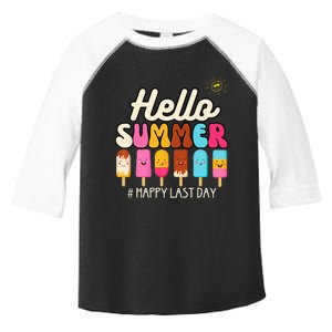 Hello Summer Happy Last Day School Teacher Student Toddler Fine Jersey T-Shirt