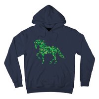 Horse Shamrock Horseback Riding Equestrian Shirts Patrick Day Hoodie