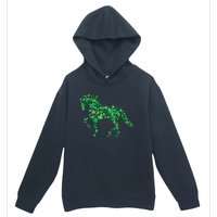 Horse Shamrock Horseback Riding Equestrian Shirts Patrick Day Urban Pullover Hoodie