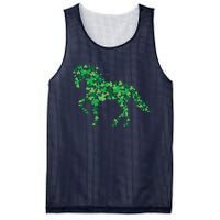 Horse Shamrock Horseback Riding Equestrian Shirts Patrick Day Mesh Reversible Basketball Jersey Tank