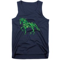 Horse Shamrock Horseback Riding Equestrian Shirts Patrick Day Tank Top