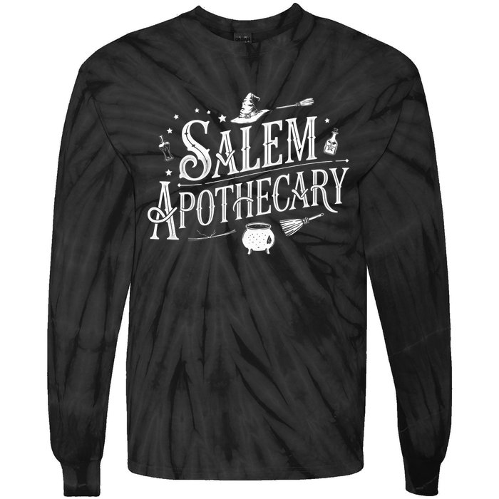 Halloween Sweatshirt Halloween Salem Apothecary Tie-Dye Long Sleeve Shirt