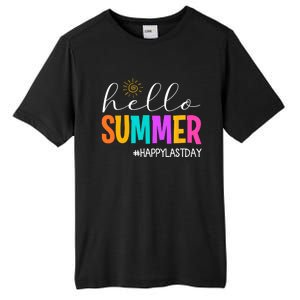 Hello Summer Happy Last Day School Teacher Student Tall Fusion ChromaSoft Performance T-Shirt