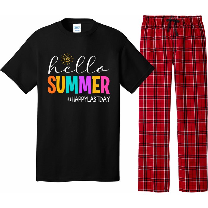 Hello Summer Happy Last Day School Teacher Student Pajama Set