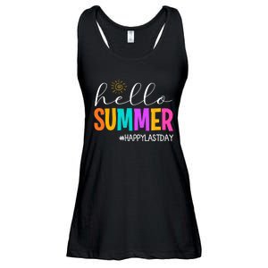 Hello Summer Happy Last Day School Teacher Student Ladies Essential Flowy Tank