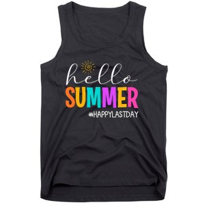 Hello Summer Happy Last Day School Teacher Student Tank Top