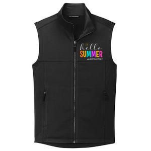 Hello Summer Happy Last Day School Teacher Student Collective Smooth Fleece Vest