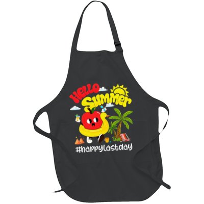 Hello Summer Happy Last Day Of School Teacher Student Apron