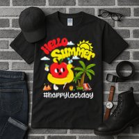 Hello Summer Happy Last Day Of School Teacher Student Tall T-Shirt