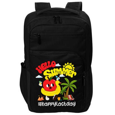 Hello Summer Happy Last Day Of School Teacher Student Impact Tech Backpack