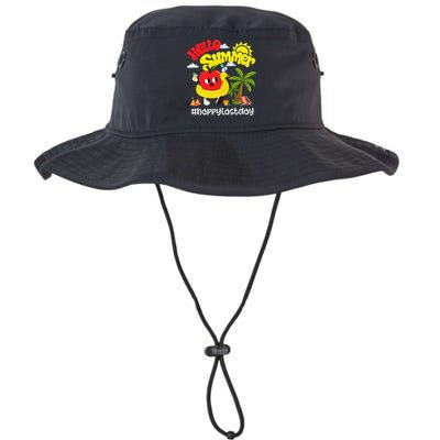 Hello Summer Happy Last Day Of School Teacher Student Bucket Hat