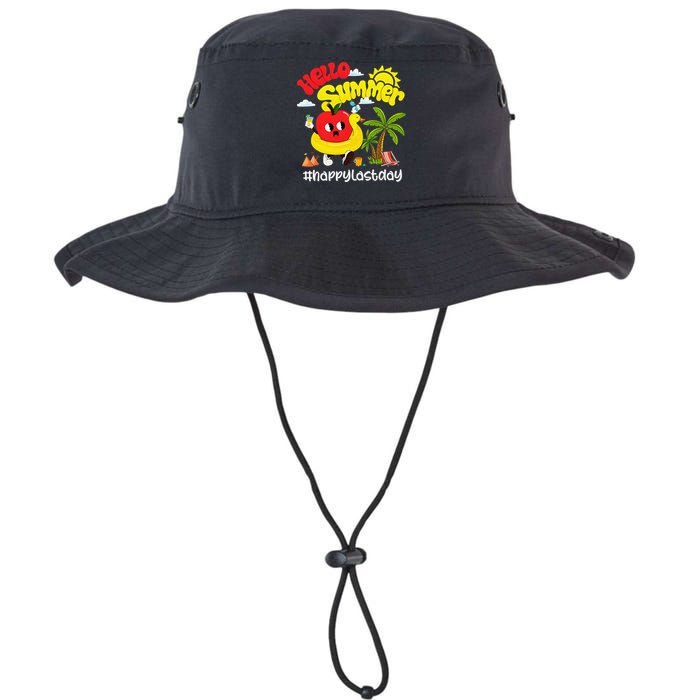 Hello Summer Happy Last Day Of School Teacher Student Bucket Hat