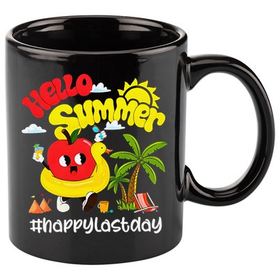 Hello Summer Happy Last Day Of School Teacher Student 11oz C Handle Ceramic Mug