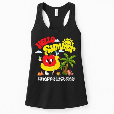 Hello Summer Happy Last Day Of School Teacher Student Womens Tank Top