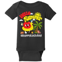 Hello Summer Happy Last Day Of School Teacher Student Baby Bodysuit