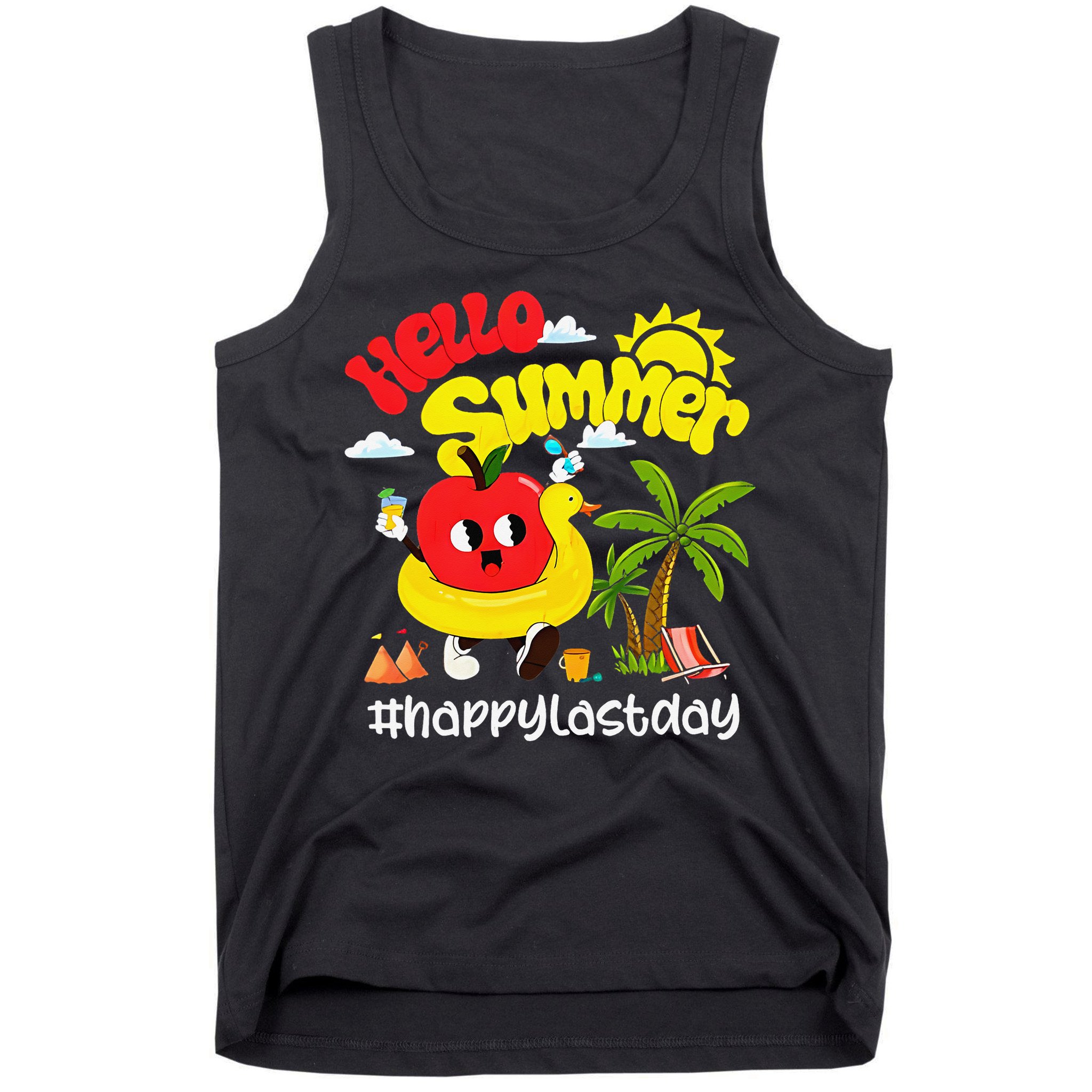 Hello Summer Happy Last Day Of School Teacher Student Tank Top