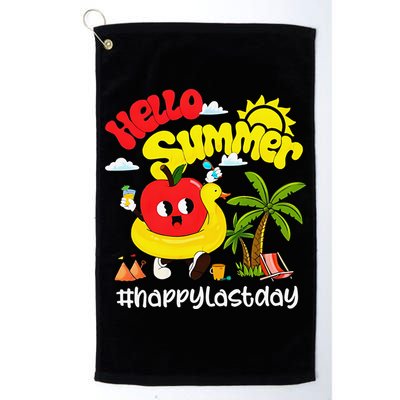 Hello Summer Happy Last Day Of School Teacher Student Golf Towel