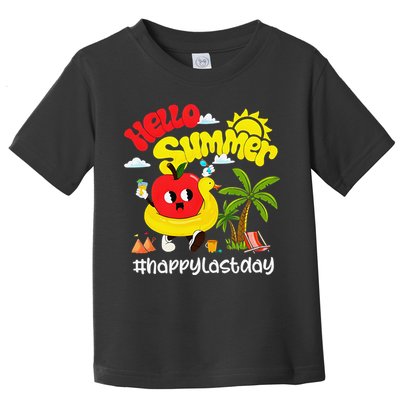 Hello Summer Happy Last Day Of School Teacher Student Toddler T-Shirt