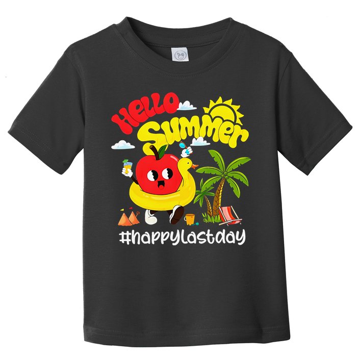 Hello Summer Happy Last Day Of School Teacher Student Toddler T-Shirt