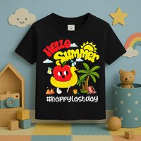 Hello Summer Happy Last Day Of School Teacher Student Toddler T-Shirt