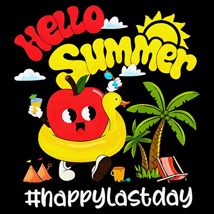 Hello Summer Happy Last Day Of School Teacher Student Toddler T-Shirt