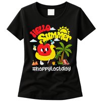 Hello Summer Happy Last Day Of School Teacher Student Womens T-Shirt