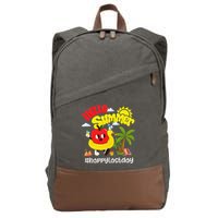 Hello Summer Happy Last Day Of School Teacher Student Cotton Canvas Backpack