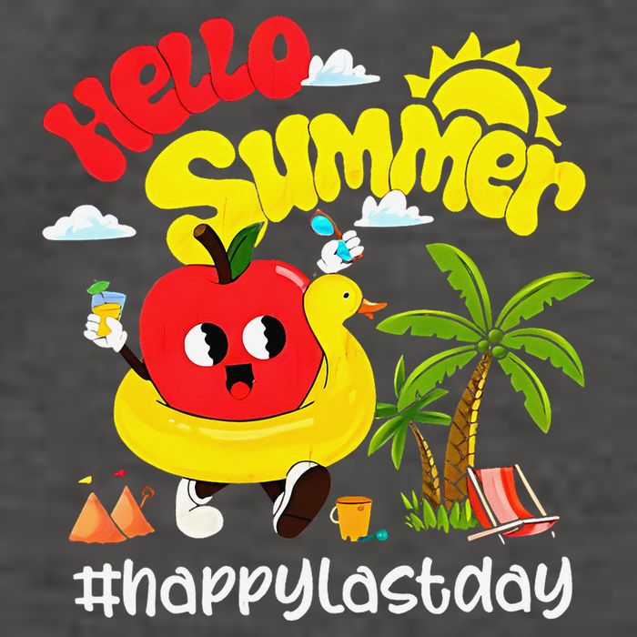 Hello Summer Happy Last Day Of School Teacher Student Vector Backpack