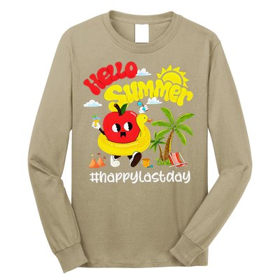 Hello Summer Happy Last Day Of School Teacher Student Long Sleeve Shirt