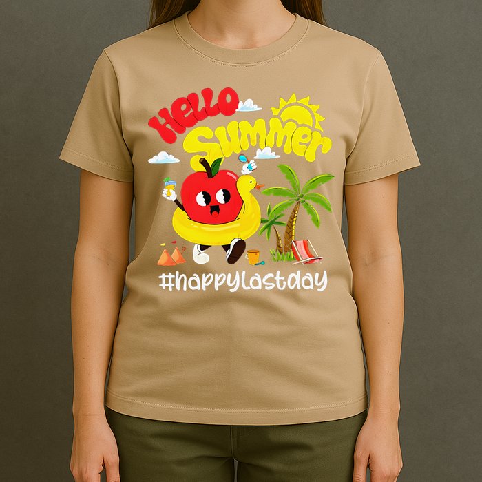 Hello Summer Happy Last Day Of School Teacher Student T-Shirt